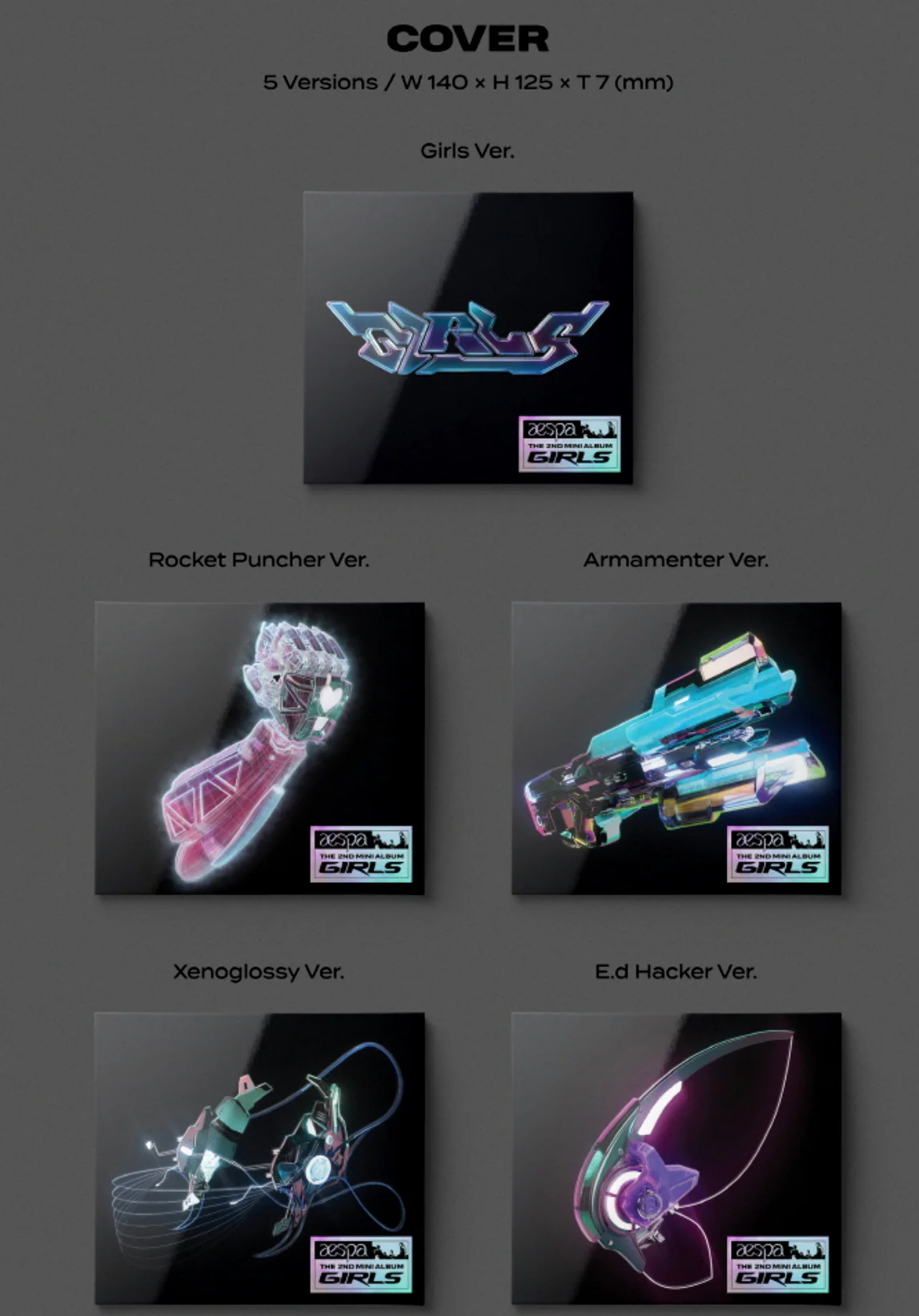 aespa 2nd Mini Album "GIRLS" (Digipack Ver.) - Image 3