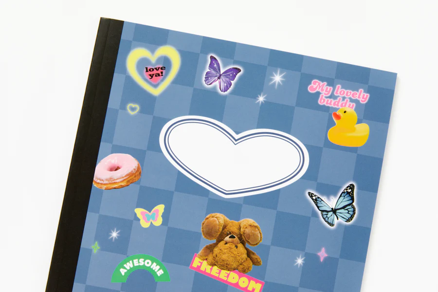 Notebook Bear Blue Retro - Image 5